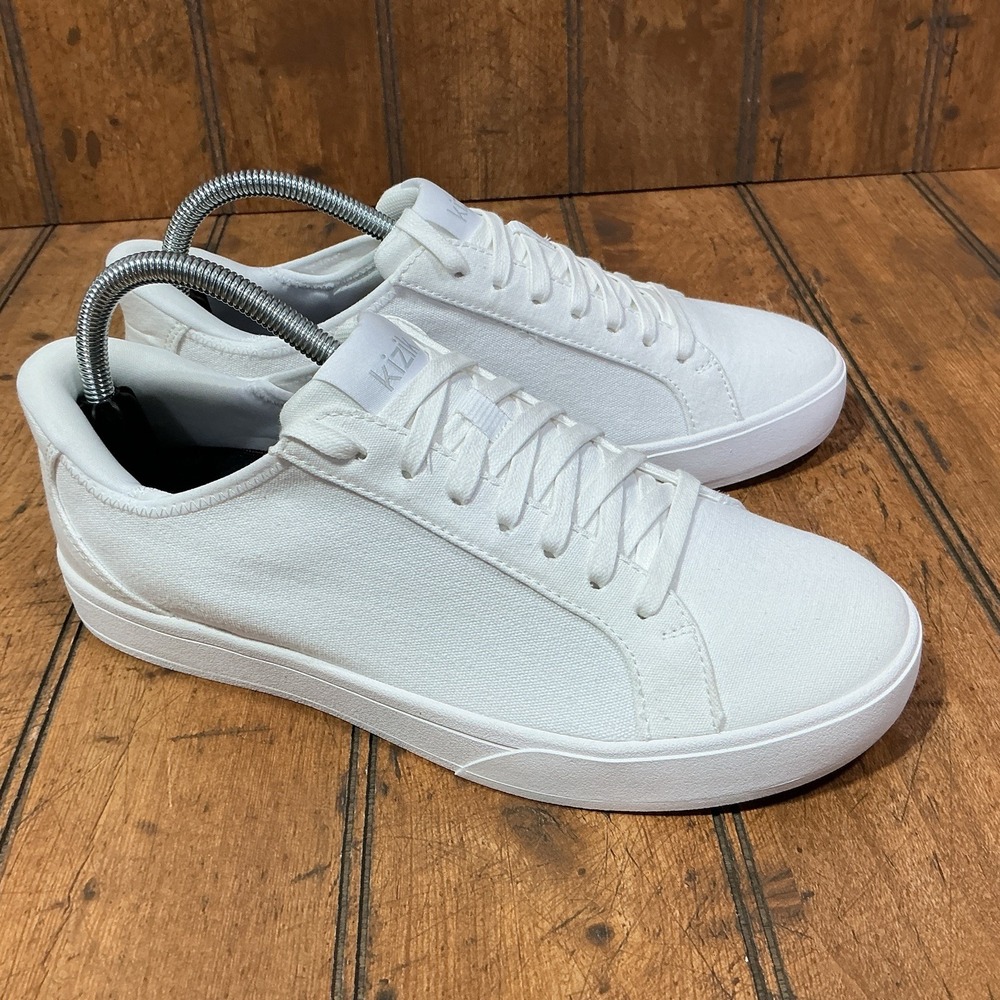 Kizik Unisex Irvine White Hands-Free Sneaker Size Men's 8 / Women's 9.5 Shoes